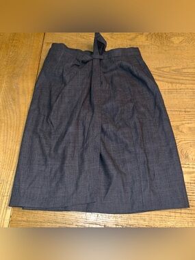 Vintage Escada Margaretha Ley Wrap Skirt Women’s Sz 36 Gray Wool - US 6